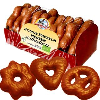 Lebkuchen Vollmilch Sterne Herzen Brezeln