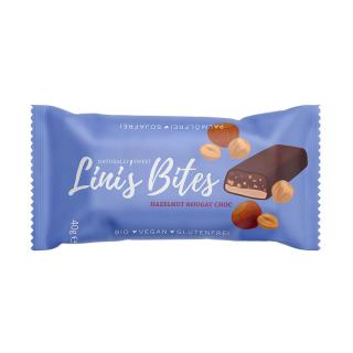 Linis Bites Hazelnut Nougat Choc Riegel 40g