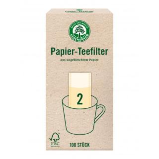 Teefilter Papier, ungebleicht 100 St.