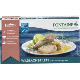 Wildlachs Filet in Senf Honig 200g