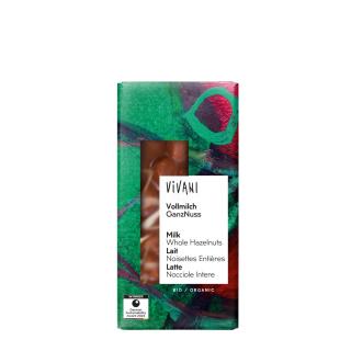 Schokolade Vollm. Ganze Nuß 100g